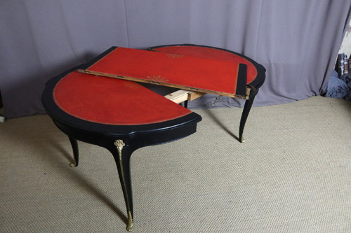 Extendable 20th Century Leather Top Table