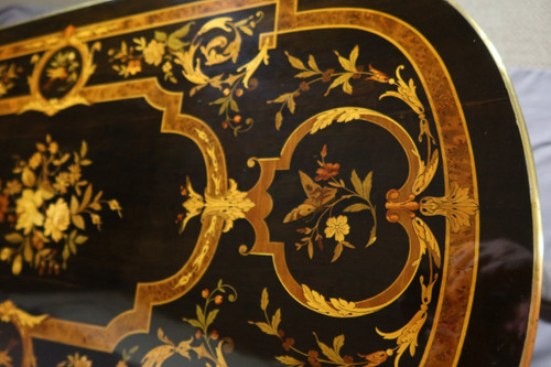 Napoleon III Table In Marquetry Dated 1888