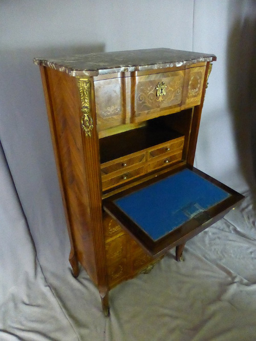 Nineteenth-century Marquetry Secretary