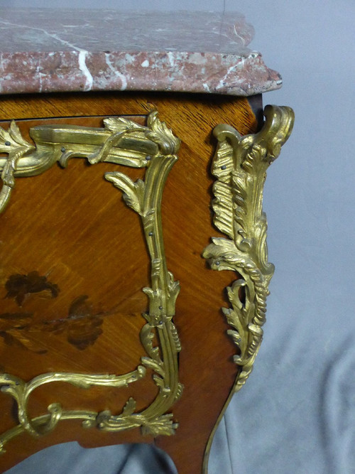 Grande Commode Louis XV époque XIXe