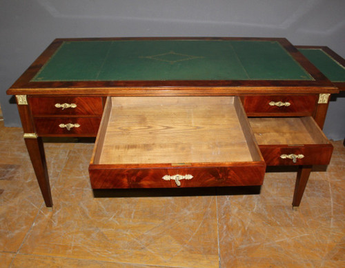 Large Flat Restoration Style Desk In Mahogany XX