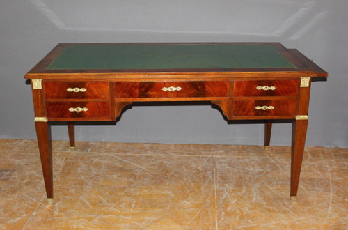 Large Flat Restoration Style Desk In Mahogany XX