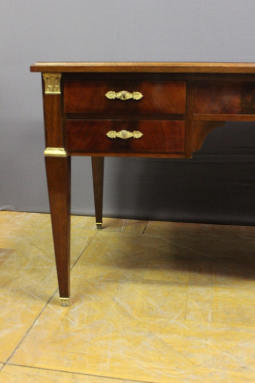 Large Flat Restoration Style Desk In Mahogany XX