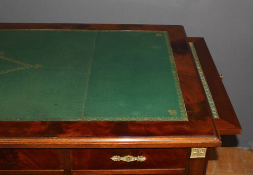 Large Flat Restoration Style Desk In Mahogany XX