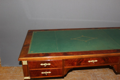 Large Flat Restoration Style Desk In Mahogany XX