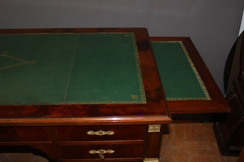 Large Flat Restoration Style Desk In Mahogany XX