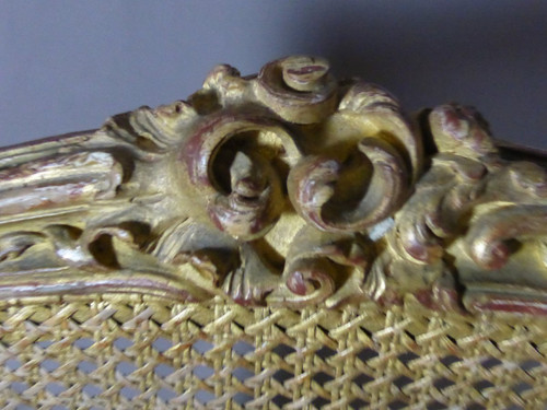 Louis XV gilded armchair