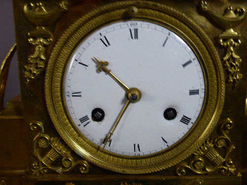 19th Century Gilt Bronze Clock