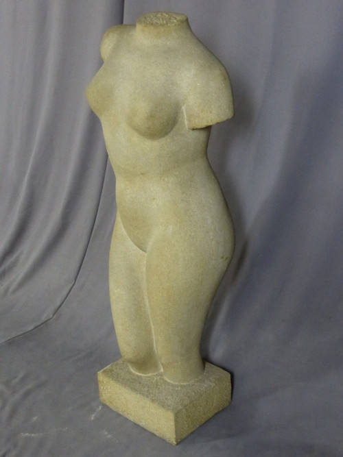 Stone Sculpture Signed Tajana André