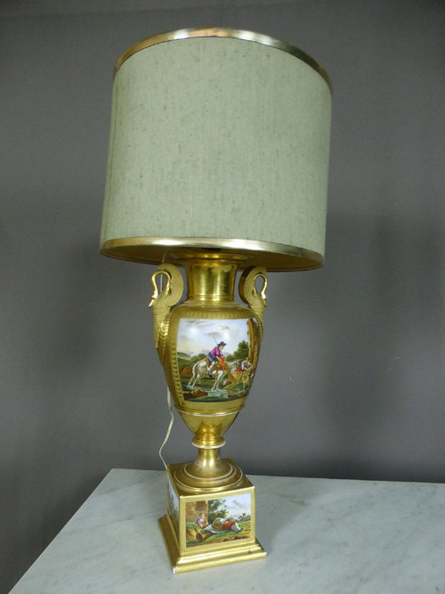 Empire Style Paris Porcelain Lamp