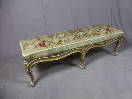 Bench Louis XV In Golden Wood