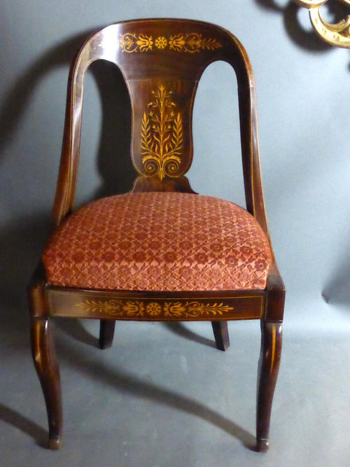 Suite Of Six Charles X Chairs Stamped "Allard"