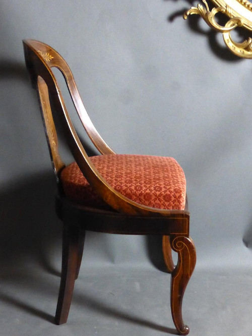 Suite Of Six Charles X Chairs Stamped "Allard"