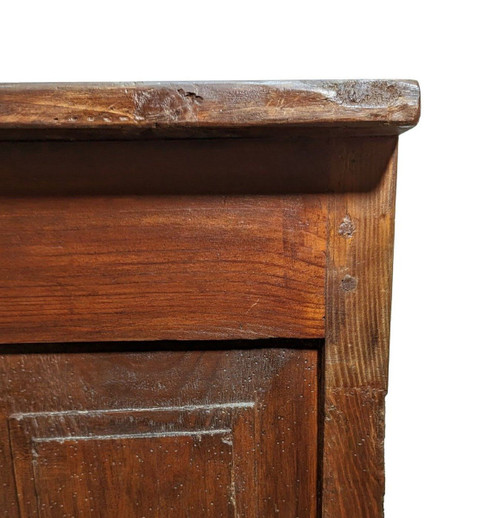 Commode Rustique Bois Blanc Fin XVIIIème, Début XIXème