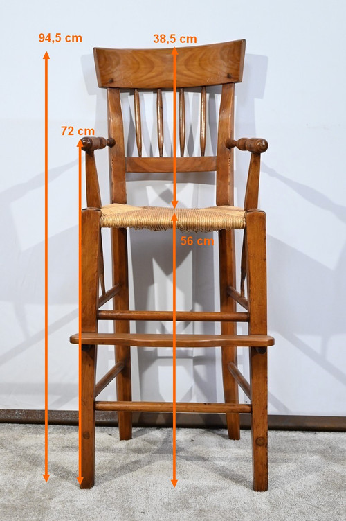 Child's High Chair in Cherry - Mid-19th Century