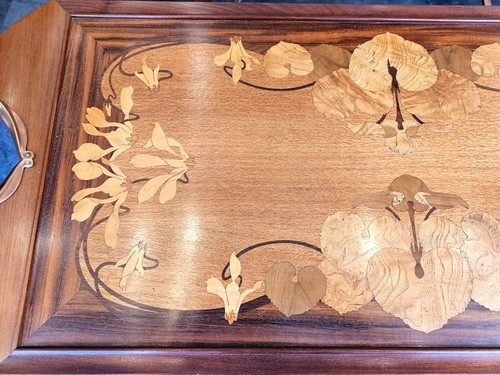 Majorelle Art Nouveau Serving Table "Cyclamens"