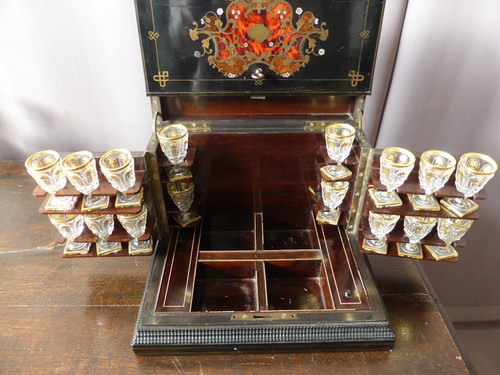 Liqueur Cellar In Marquetry, Napoleon III Period