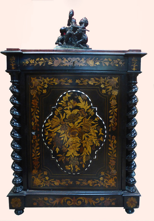 Buffet meuble d'appui marqueté Napoléon III