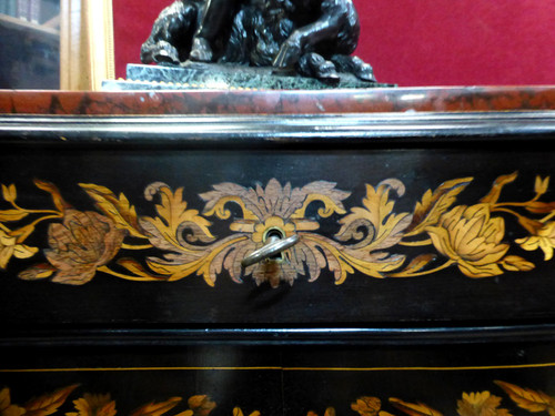 Buffet meuble d'appui marqueté Napoléon III