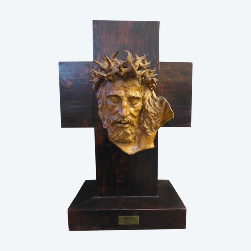 Testa di Cristo firmata Albert Figay (1907-2004)