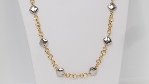 Collier En Or Bicolore 18kt