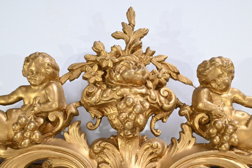 Important Miroir en Bois Doré, époque Louis Philippe – Milieu XIXe