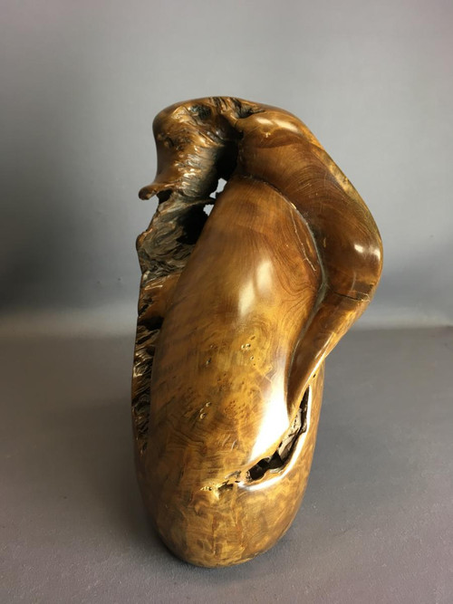 Wooden Sculpture, Signed "couradin