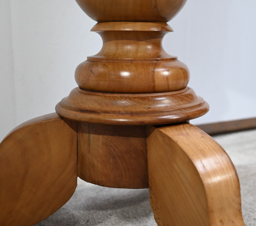 Small Pedestal Table in Blond Cherry, Louis Philippe period - 2nd half of the 19th century