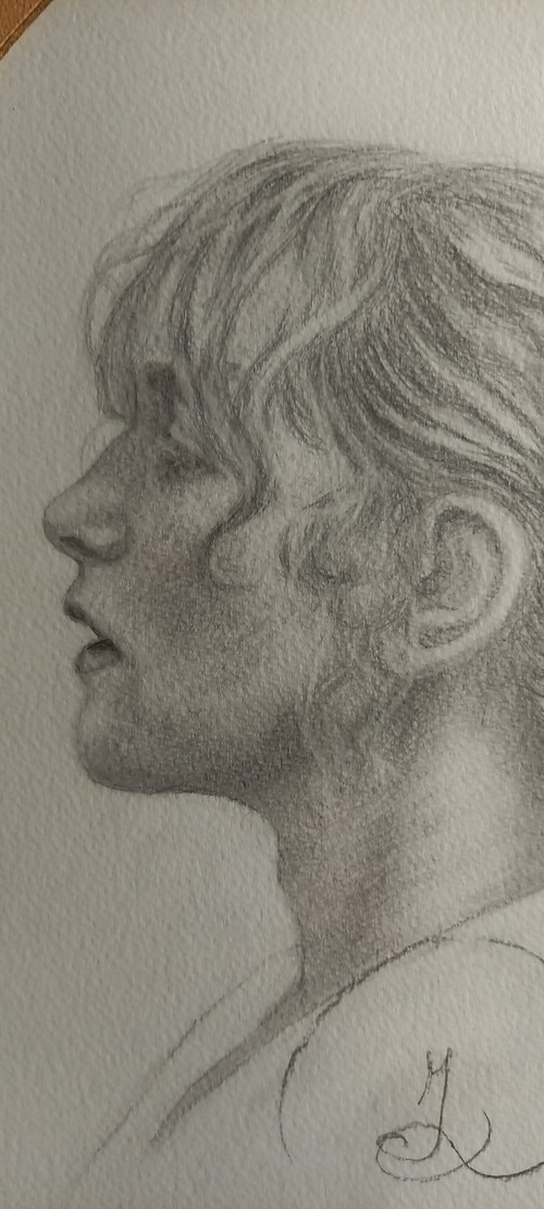 Ritratto di Isabelle Huppert/disegno