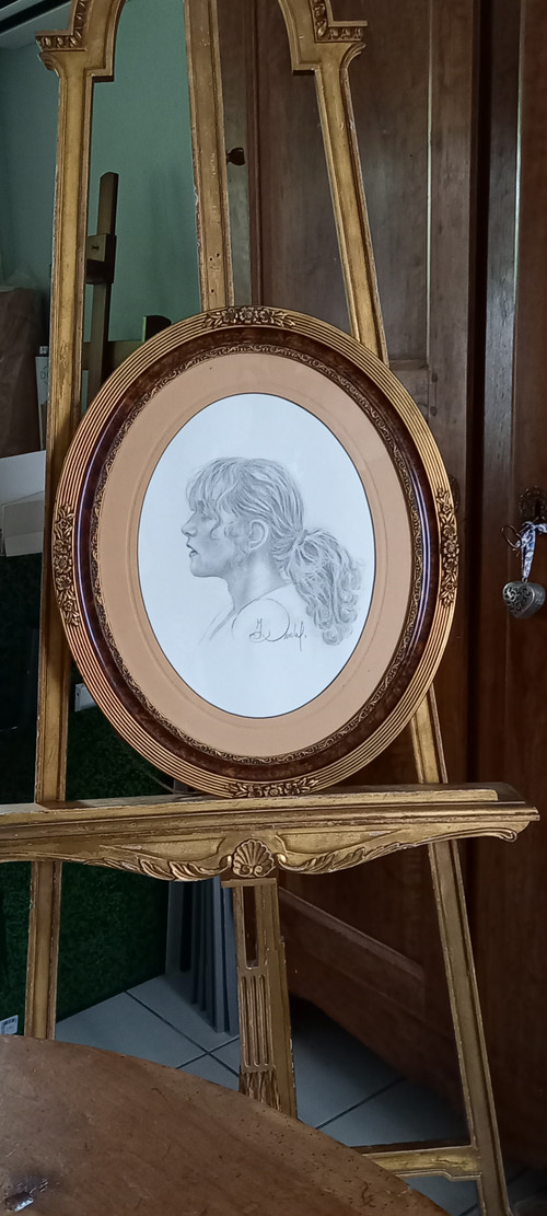 Ritratto di Isabelle Huppert/disegno