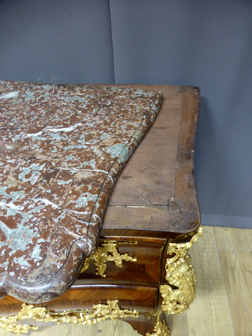 Commode Tomb Louis XV Marquetry XVIII