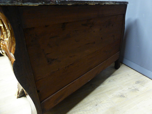 Commode Tomb Louis XV Marquetry XVIII