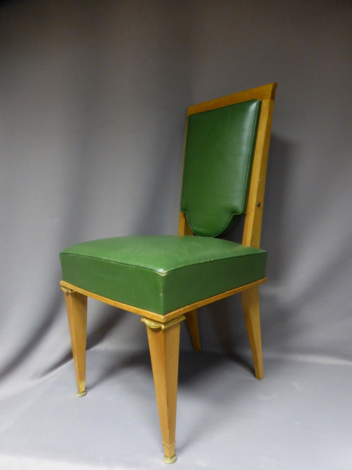 Suite Of 12 Art Deco Chairs (follower Of Maurice Jallot)