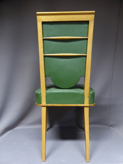 Suite Of 12 Art Deco Chairs (follower Of Maurice Jallot)