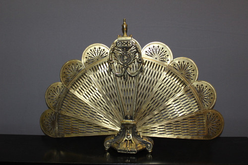 Firewall Fireplace Fan In Bronze And Brass XX Century