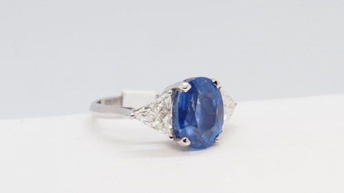 Ring Set With A Ceylon Sapphire