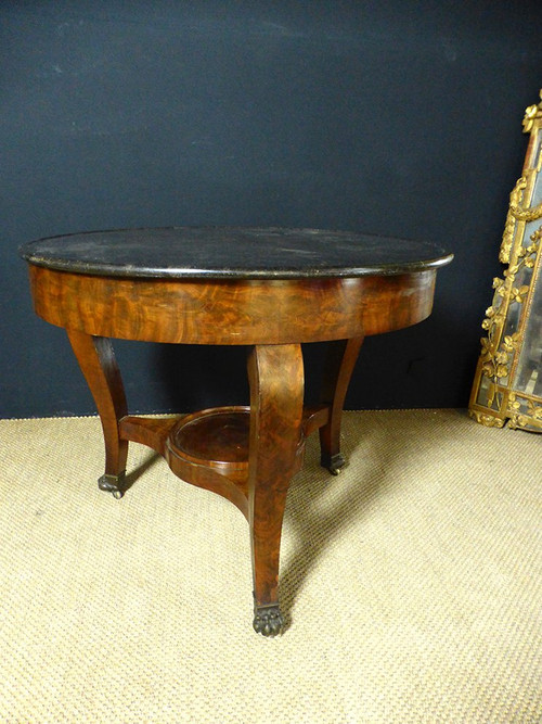 Mahogany Living Room Pedestal Table