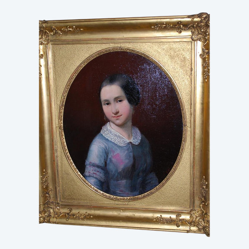 Portrait Of Young Girl Signed By C Elb