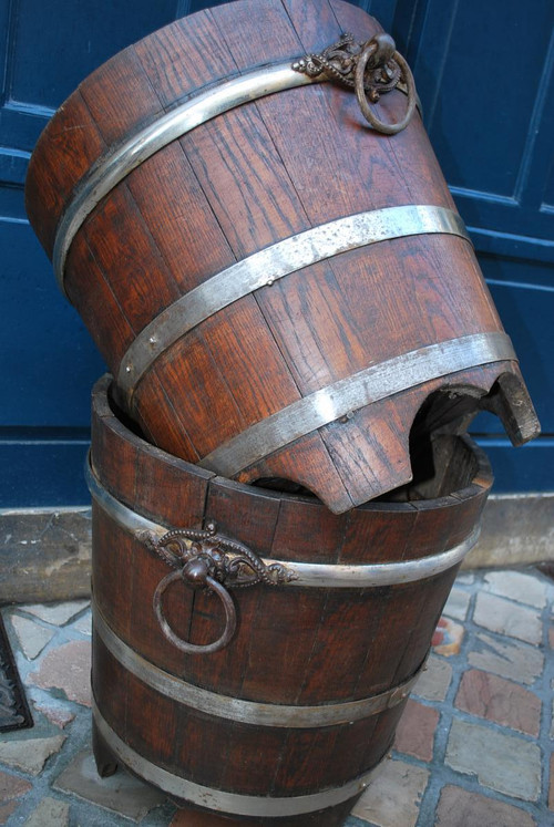 Pair Of Crates With Orange Trees, England XIX