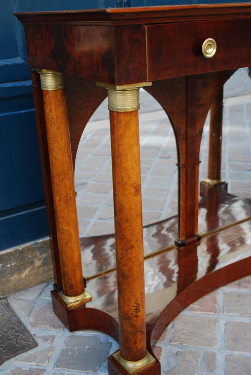 Large Empire Console Mahogany And Ash XIX