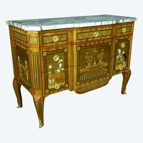 Commode Transition Louis XV Louis XVI