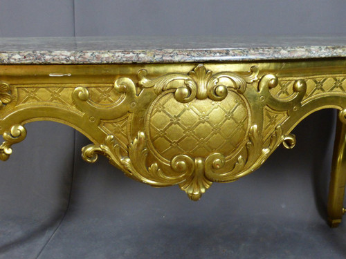 Middle Table In Golden Wood 19th Century