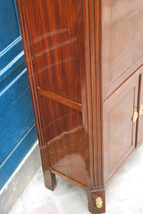 Mahogany secretaire, Louis XVI period, stamped with Vassou