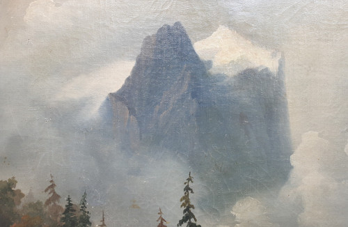 Augustin BADER - Blick auf das Charmey-Tal in der Schweiz