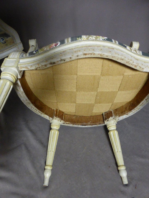 Paire De Fauteuils Louis XVI