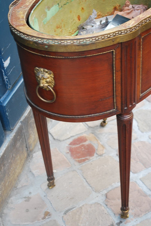 Louis XVI Style Mahogany Planter Stamped By Mailfert