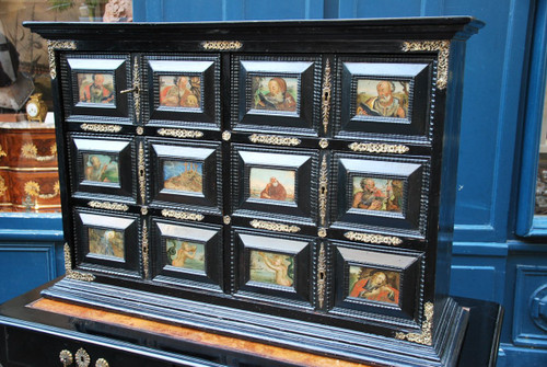 Cabinet With Eglomized Glass Plates, Spain XVII