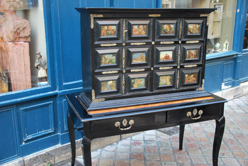 Cabinet With Eglomized Glass Plates, Spain XVII