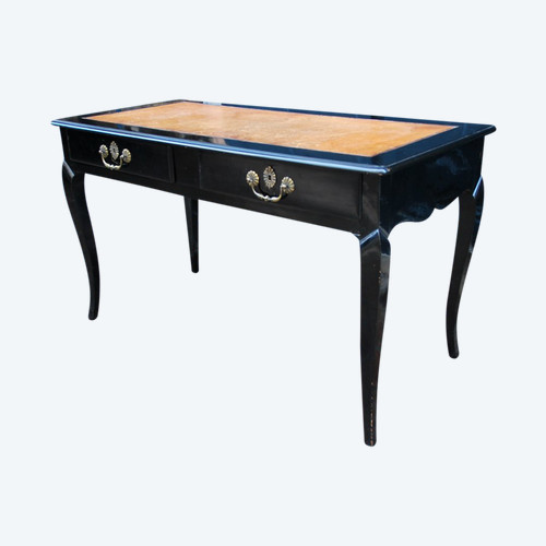 Flat Desk In Blackened Pear Tree D Louis XV Period