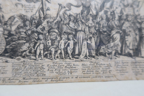 17th century engraving, The triumph of Christ